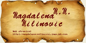 Magdalena Milinović vizit kartica